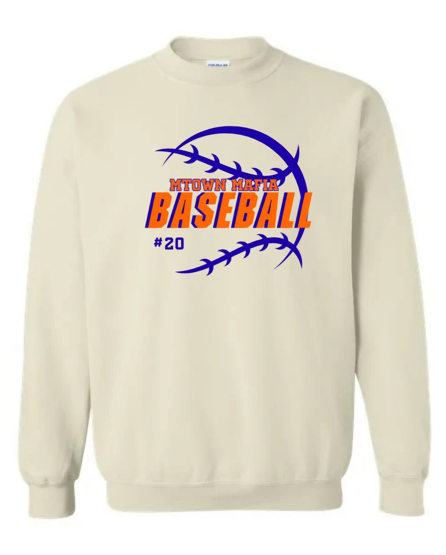 Mtown mafia Baseball with number Sweatshirt