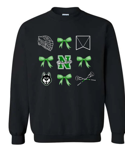 Huskies Lacrosse Coquette Sweatshirt