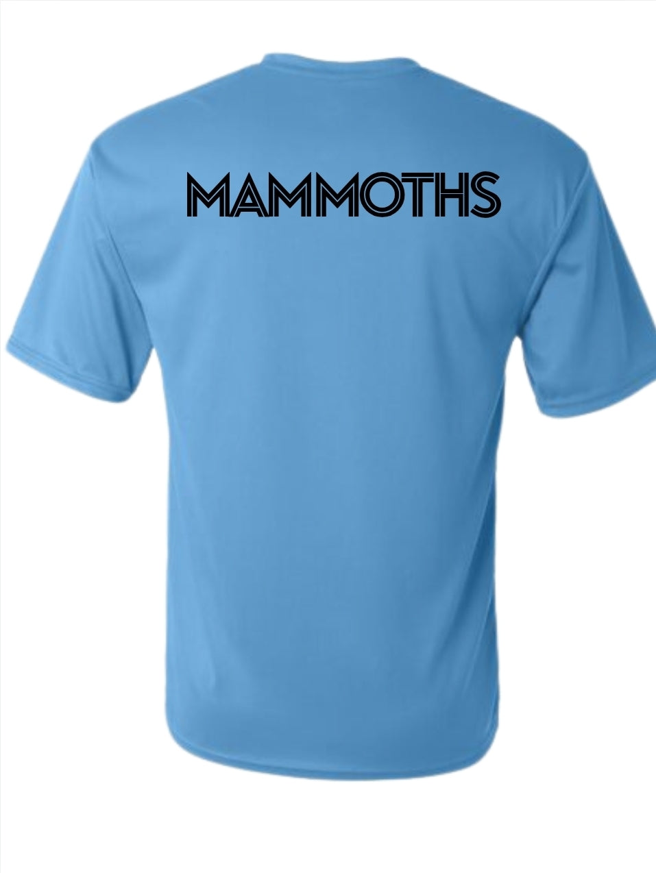 Mammoths Logo with Mammoth on Back Tee