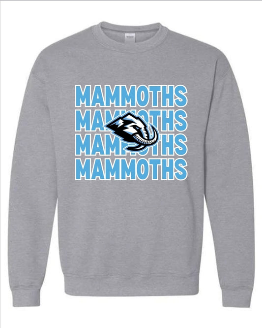 Mammoths Stacked with logo sweatshirt