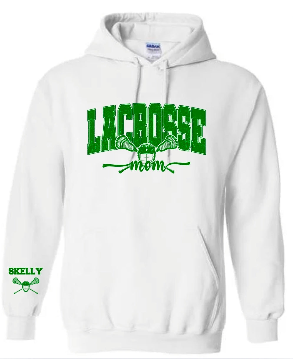 Lacrosse mom with name on sleeve