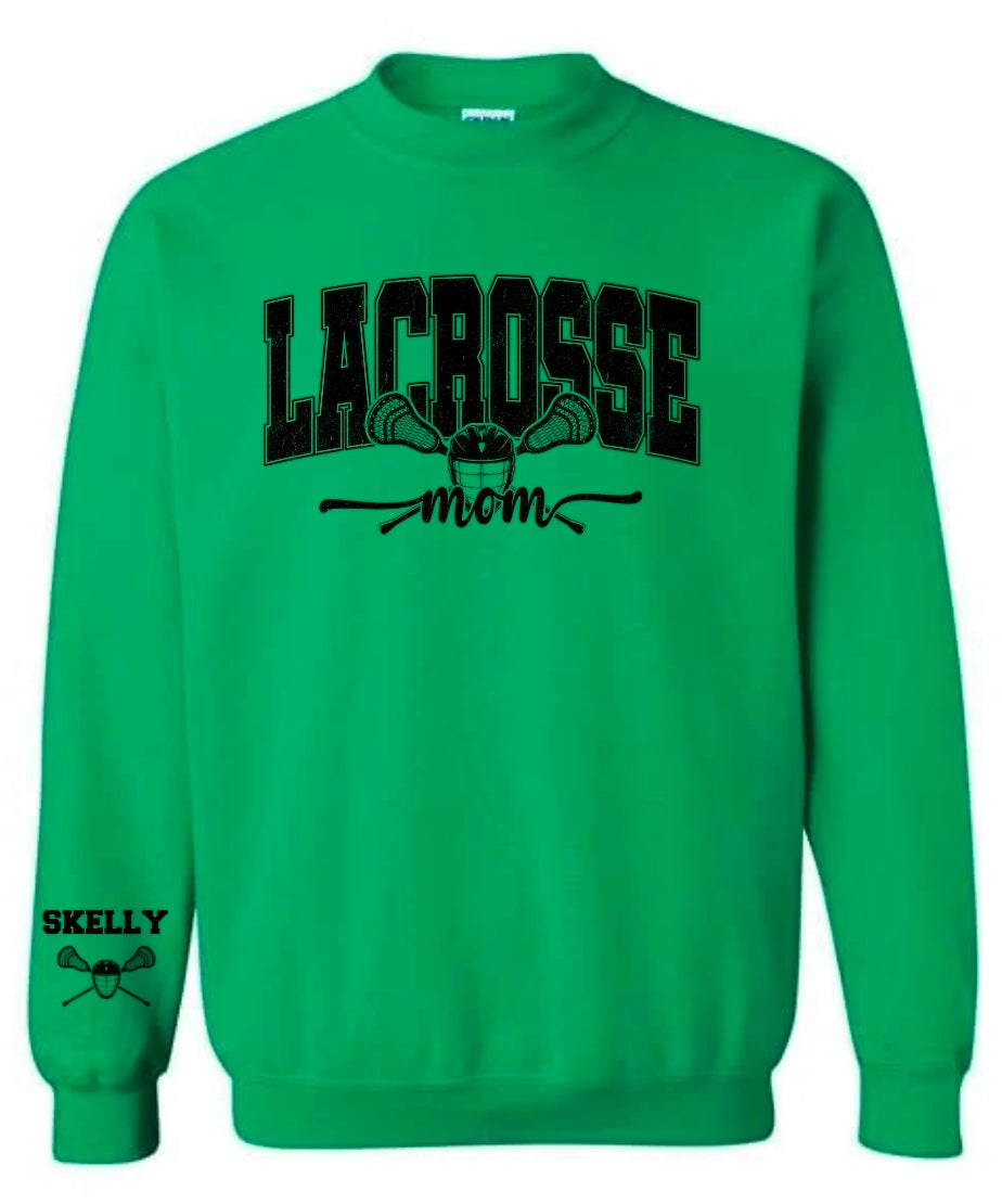 Lacrosse mom with name on sleeve