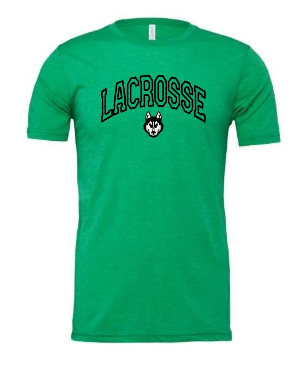 Faux Embroidered Lacrosse Tee