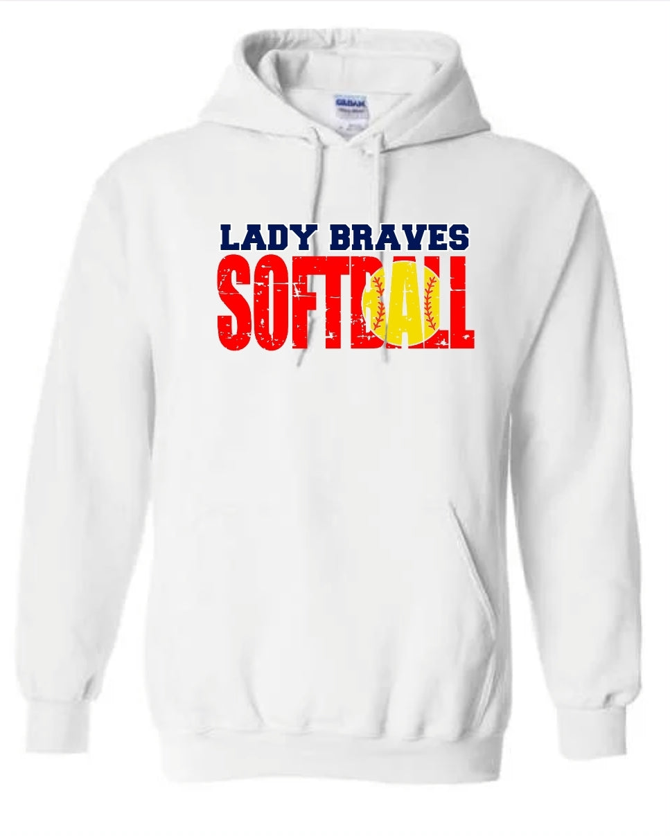 Lady Braves Softball Hoodie
