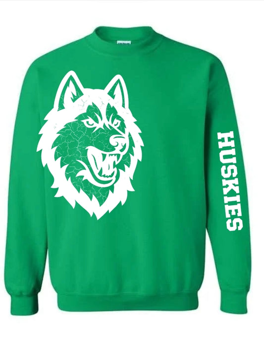 Huskies face sweatshirt/ hoodie