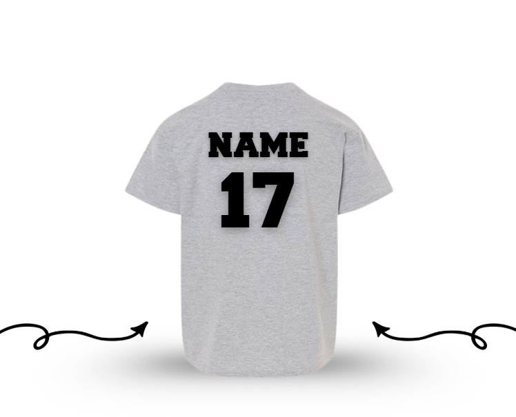 ADD Name and Number to back of Apparel