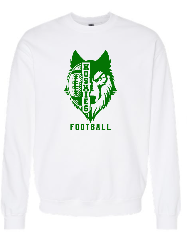 North Husky and Football Crewneck Sweatshirt YOUTH