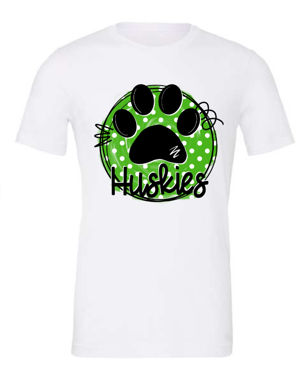 Huskies Polka Dot Short Sleeve Tee