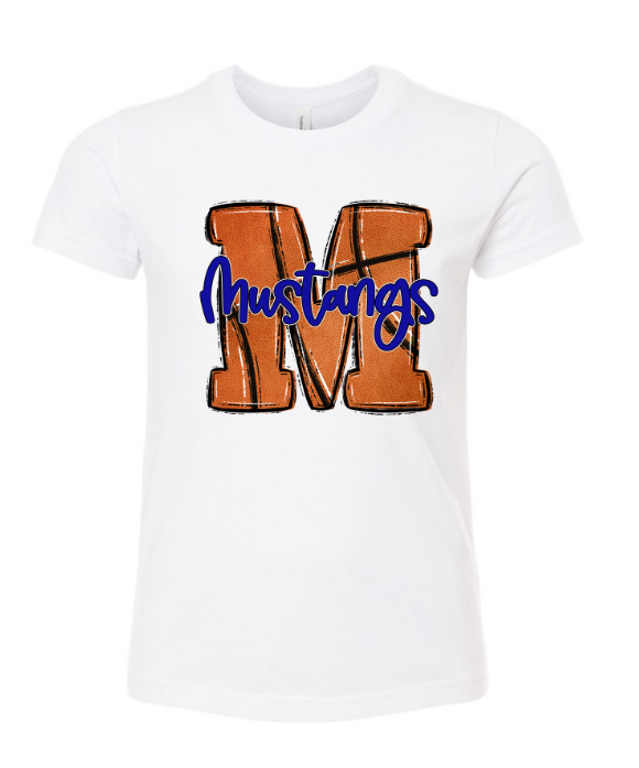 Mustangs Basketball Short Sleeve Tee